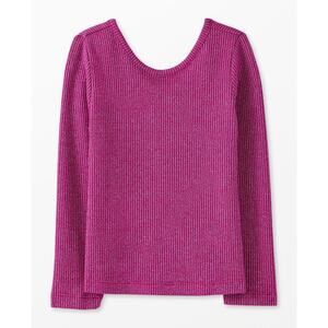 $32 Hanna Andersson Sparkle Long Sleeved Tee - Sz 6-7 - Pink